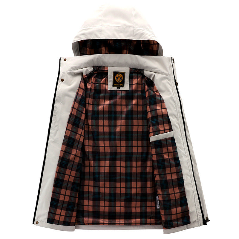 Men's Waterproof Outdoor Jacket with Multiple Pockets Mune Fashion