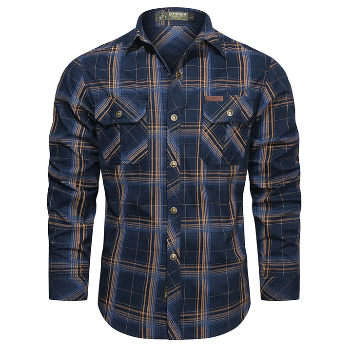 Men's Checkered Outdoor Shirt Mune Fashion