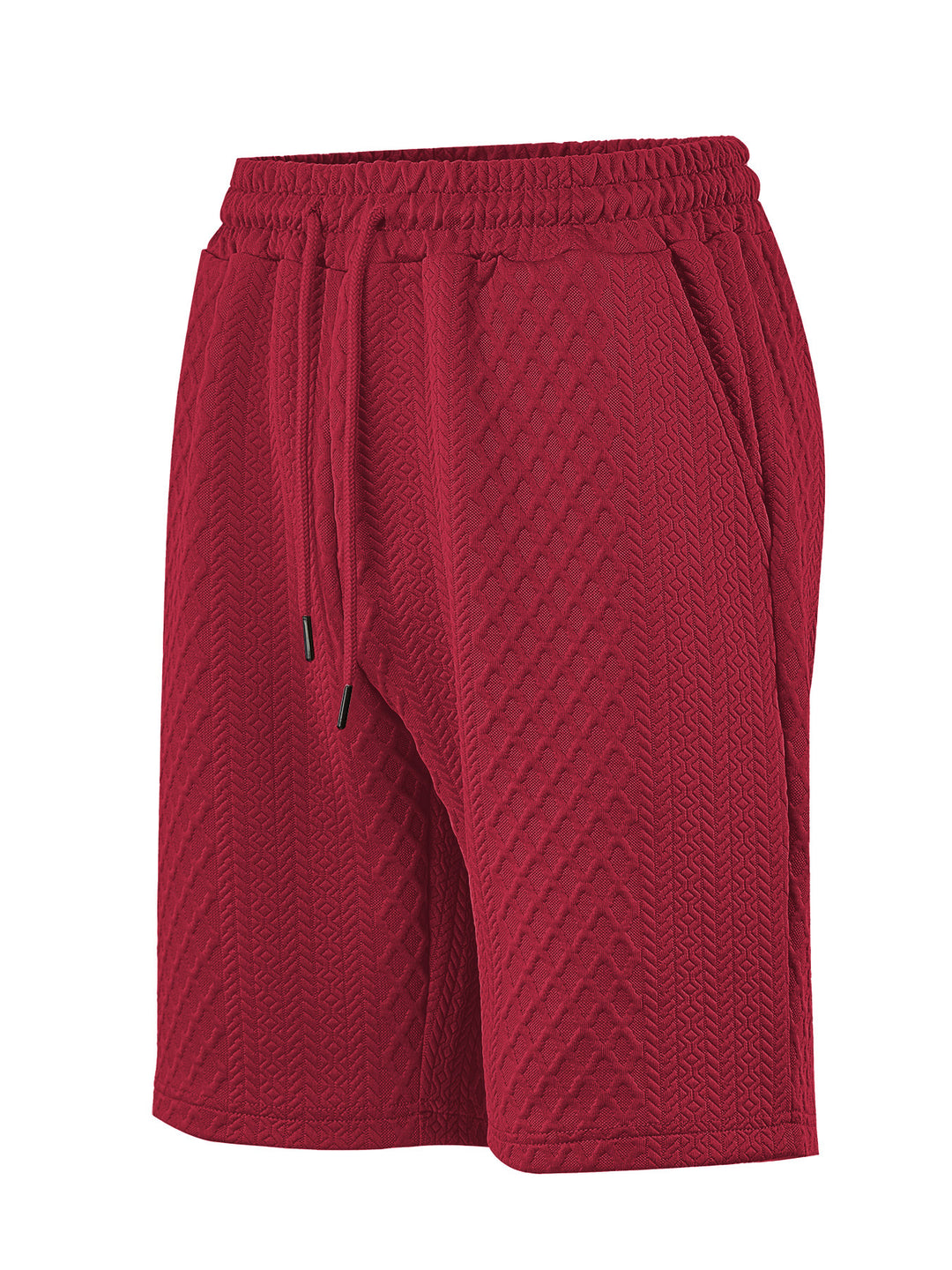 Men's structured lounge shorts with elastic waistband drawstring and side pockets Mune Fashion