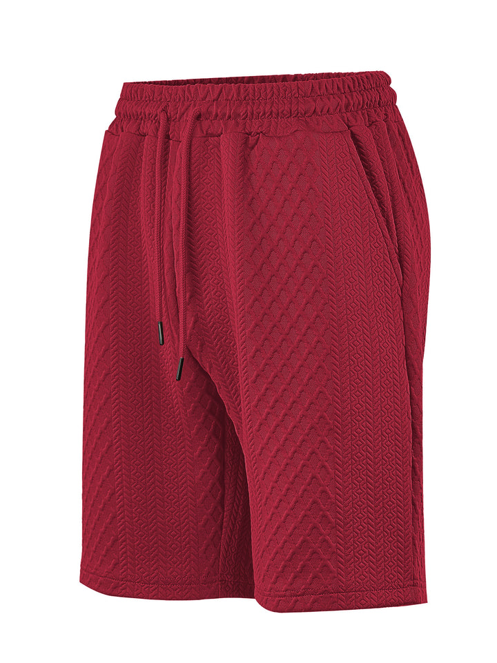 Men's structured lounge shorts with elastic waistband drawstring and side pockets Mune Fashion