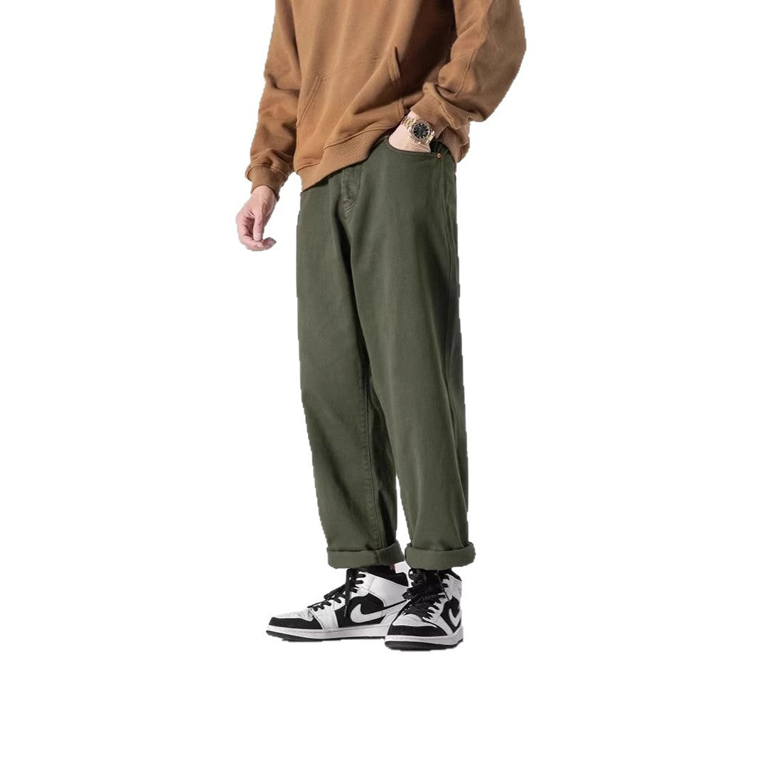 Men's Casual Wide-Cut Chino Pants Mune Fashion