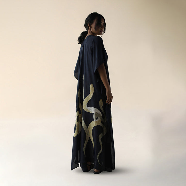 Women’s Maxi Dress with Unique Snake Design Mune Fashion