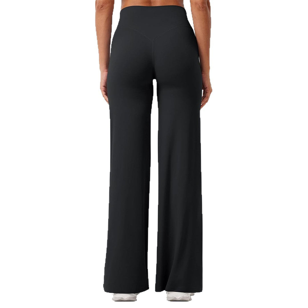 Women's high-waisted shaping lounge pants with wide flares and seamless comfort waistband Mune Fashion