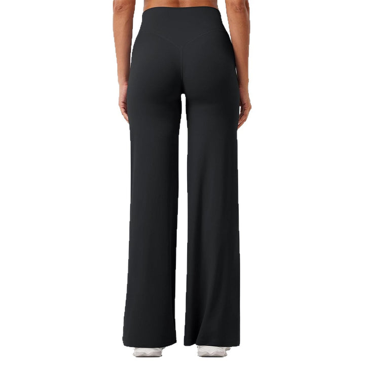 Women's high-waisted shaping lounge pants with wide flares and seamless comfort waistband Mune Fashion