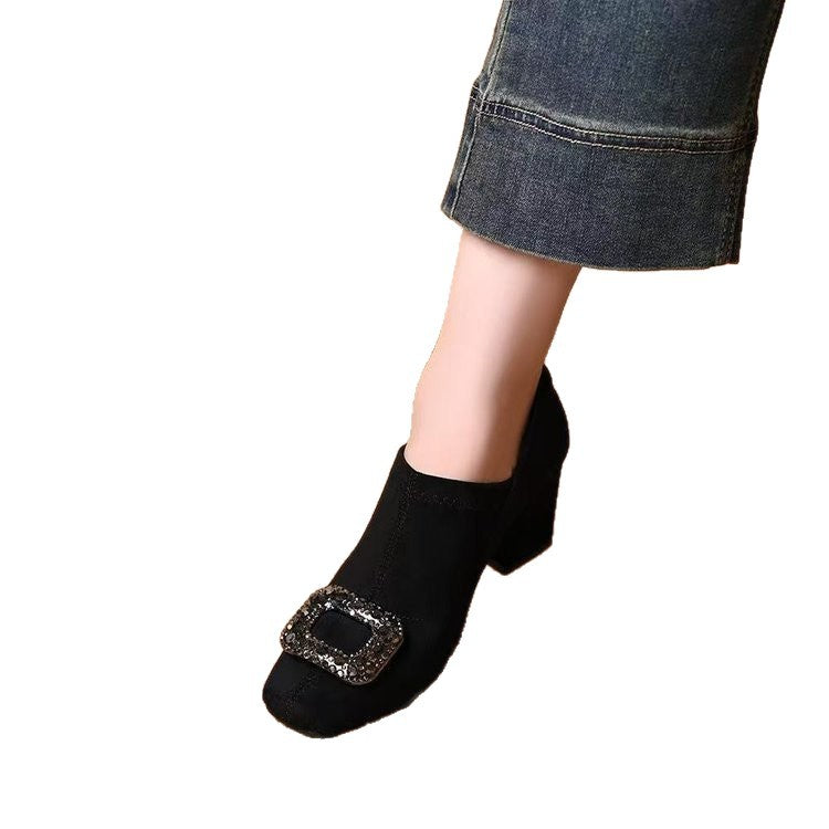 Women's Elegant Ankle Boots with Glitter Detail Mune Fashion