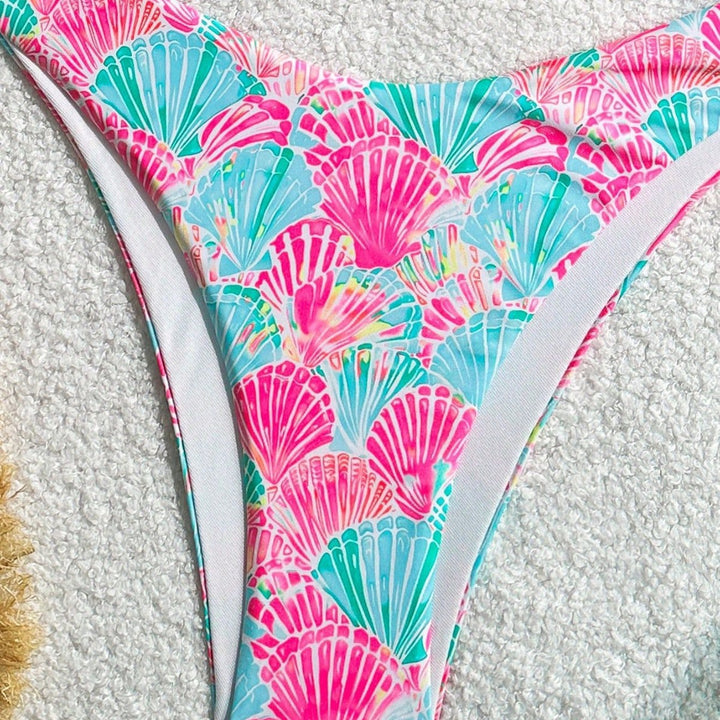 Women’s Triangle Bikini with playful shell motif Mune Fashion