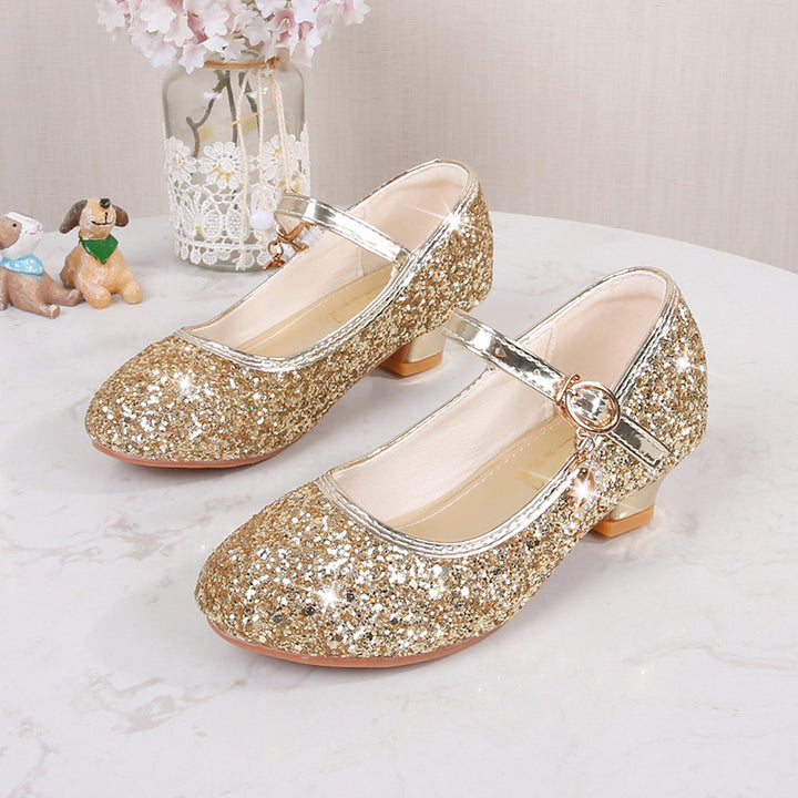 Girls' ballet shoes with adjustable strap and glitter detail Mune Fashion