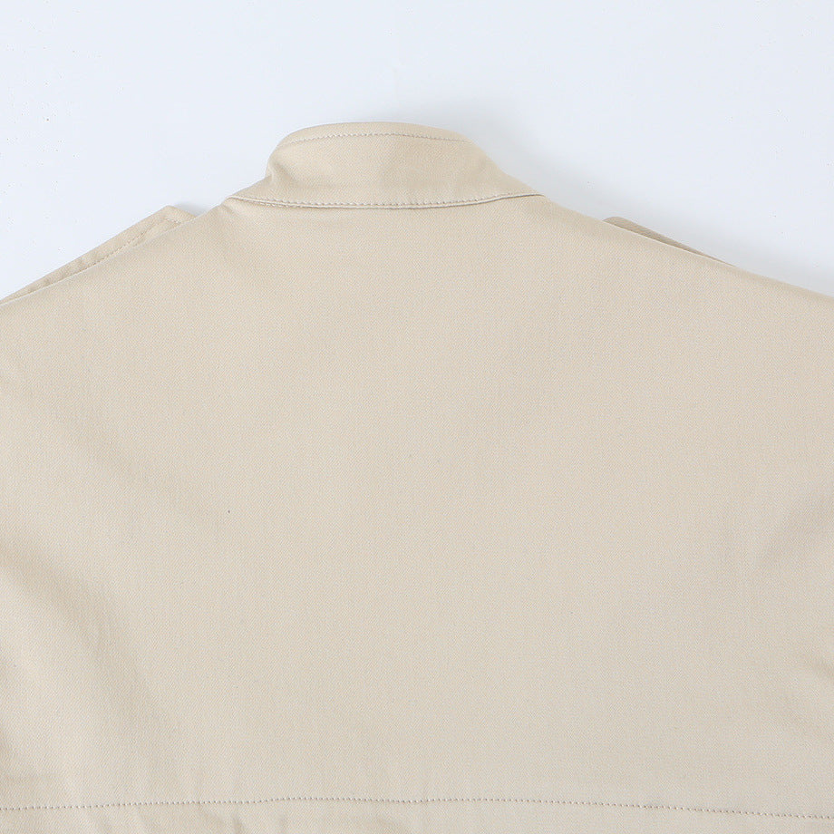 Women Sleeveless Trench Dress with Cut-Out and Double-Breasted Button Placket Mune Fashion