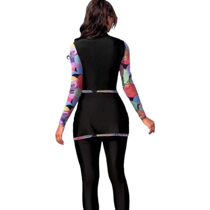 Women's fashionable long sleeve surf suit with wrap design Mune Fashion