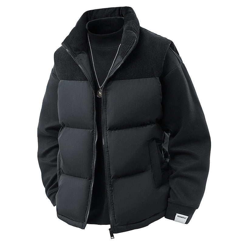 Men's fashion quilted jacket with collar Mune Fashion