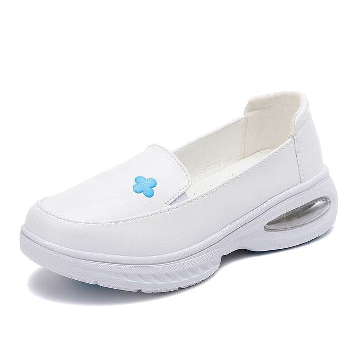 Women’s orthopedic comfort slippers with visible air chamber in the heel area and shock-absorbing platform sole Mune Fashion