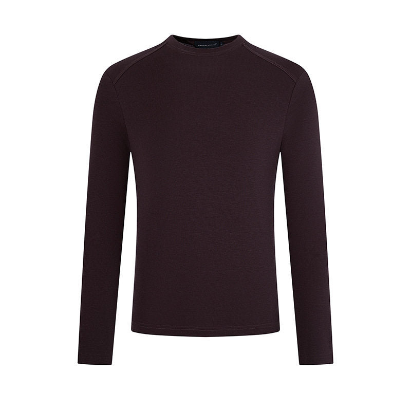 Men's fine knit pullover with round neck made of merino wool Mune Fashion