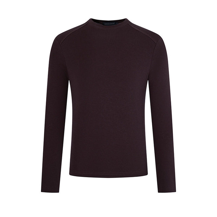 Men's fine knit pullover with round neck made of merino wool Mune Fashion