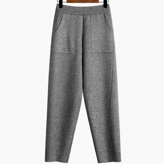 Ladies fashionable and comfortable fabric trousers Mune Fashion