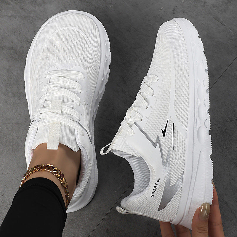 Women's Sporty Mesh Sneaker with Cushioned Heel Support and Grippy Profile Sole Mune Fashion