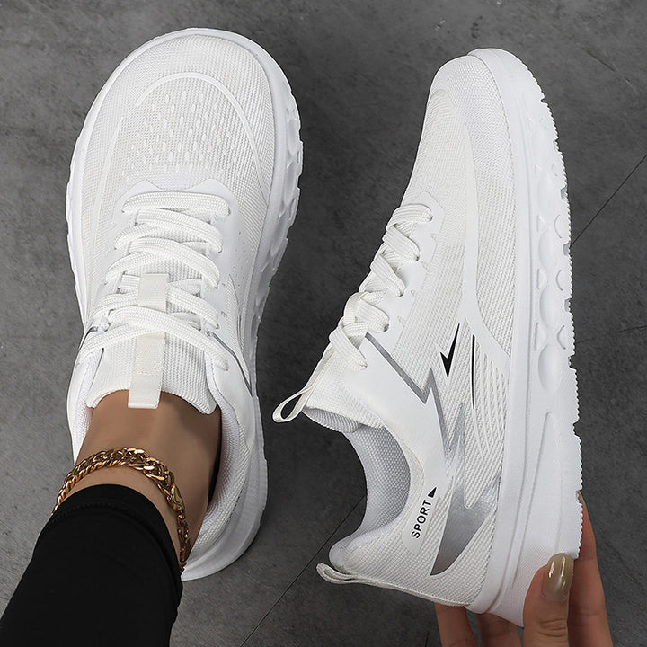 Women's Sporty Mesh Sneaker with Cushioned Heel Support and Grippy Profile Sole Mune Fashion
