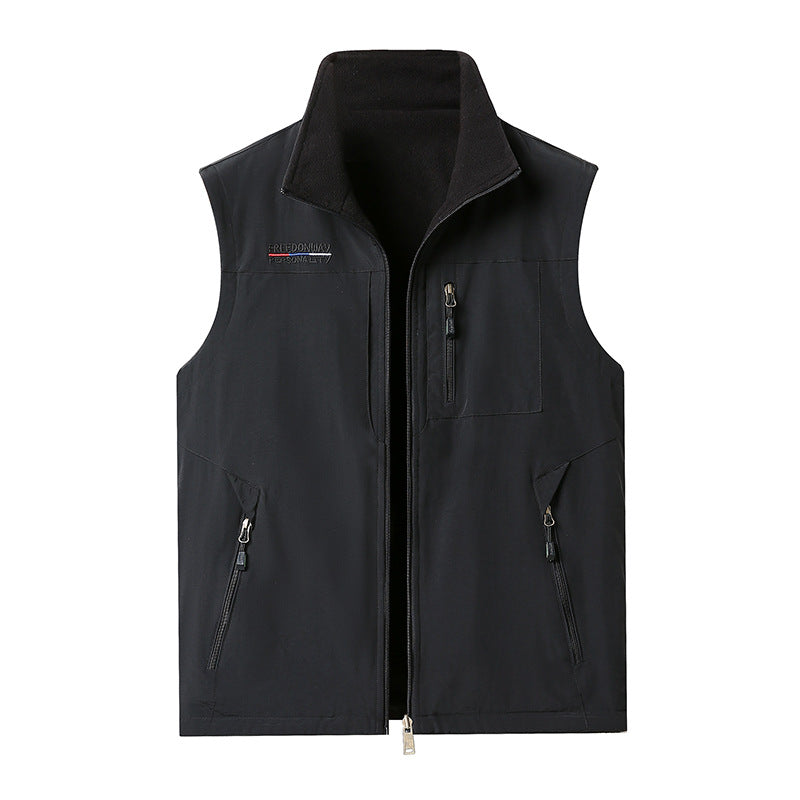 Men Warm Lined Outdoor Vest Mune Fashion