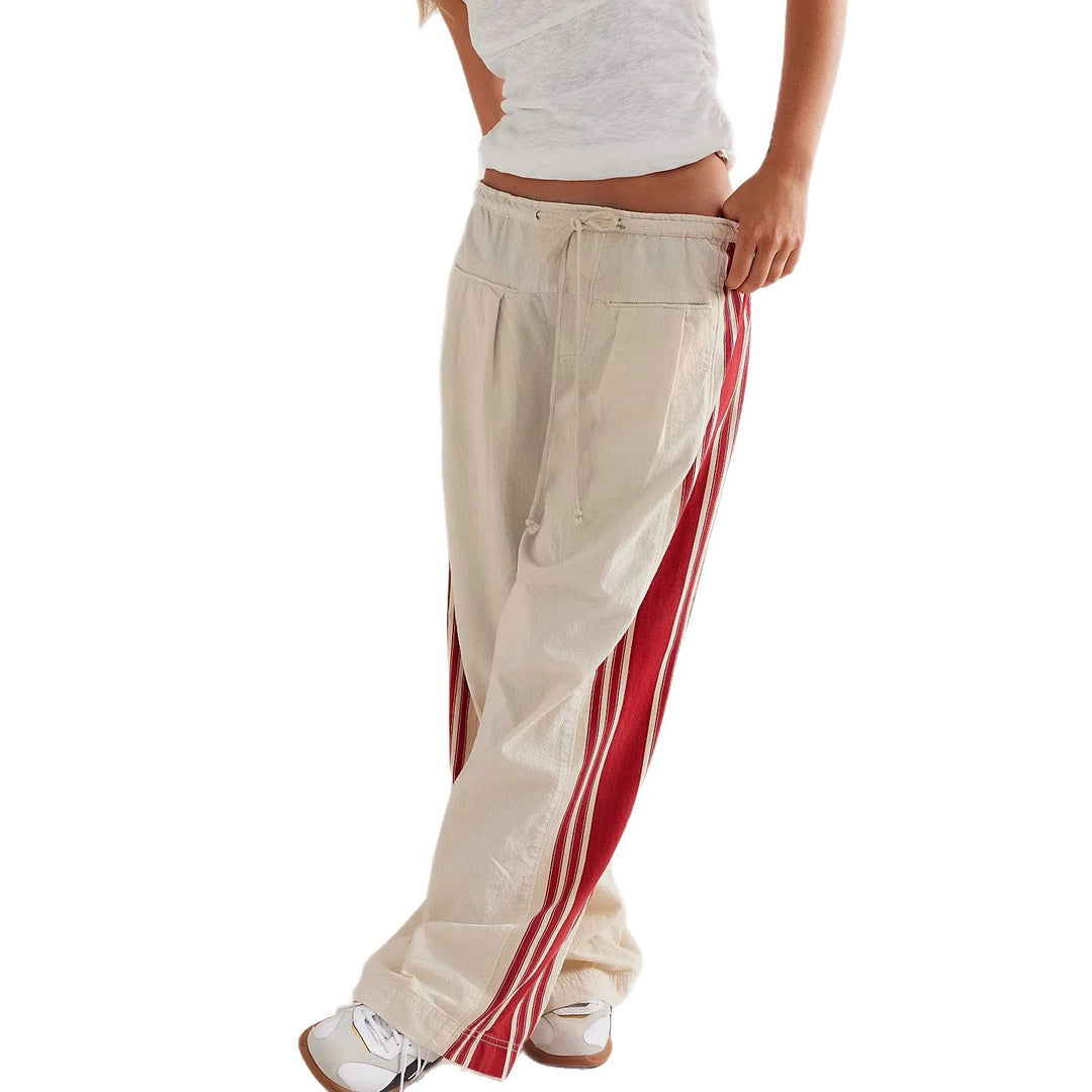 Women's Fashion Summer Pants with Floral Pattern