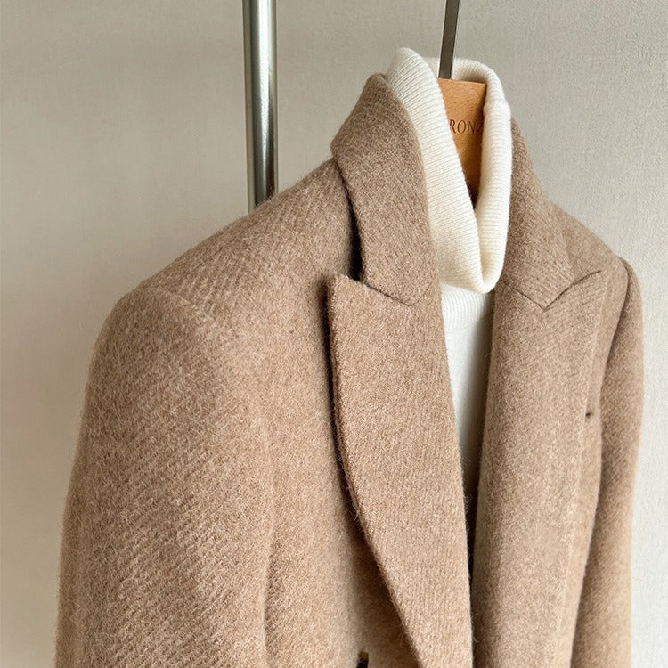 Women's Fashionable Wool Blazer with Elegant Cut Mune Fashion
