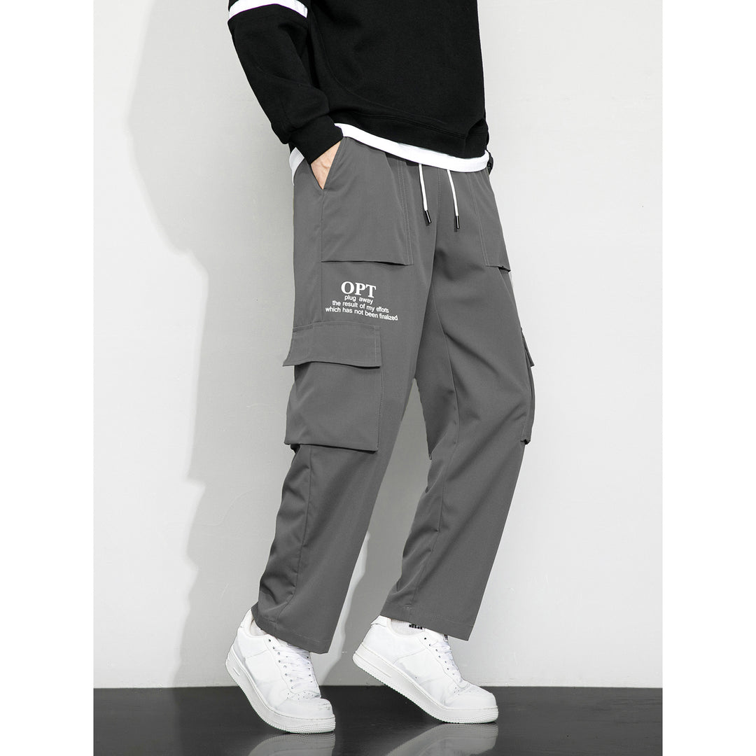 Men's cargo pants with practical pockets and elastic waistband Mune Fashion