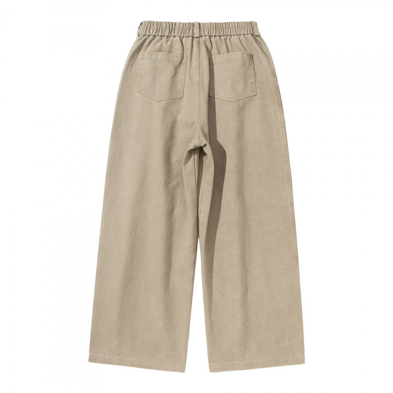 Women's Wide High-Waist Pleated Culotte Pants with Drawstring and Seams Mune Fashion