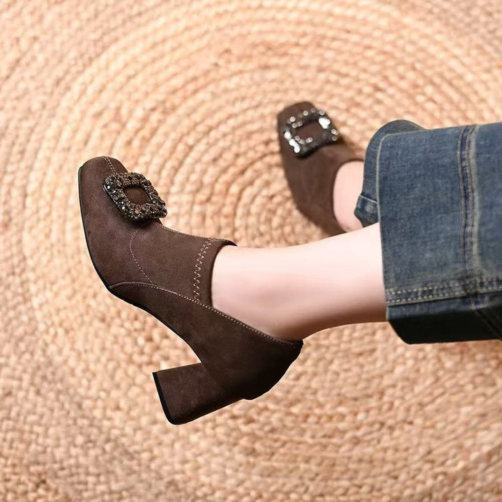 Women's Elegant Ankle Boots with Glitter Detail Mune Fashion