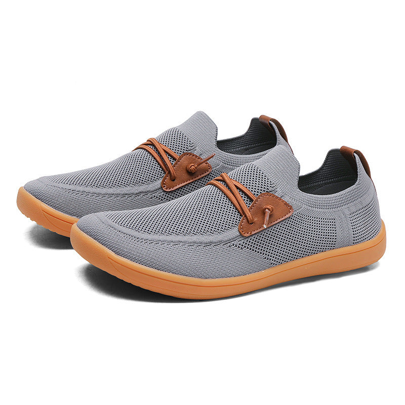 Men's breathable knit slip-on sneakers with elastic entry and cushioned lightweight sole Mune Fashion