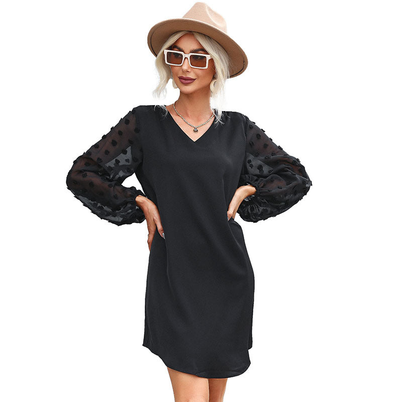 Women's Dresses with Transparent Sleeves Mune Fashion