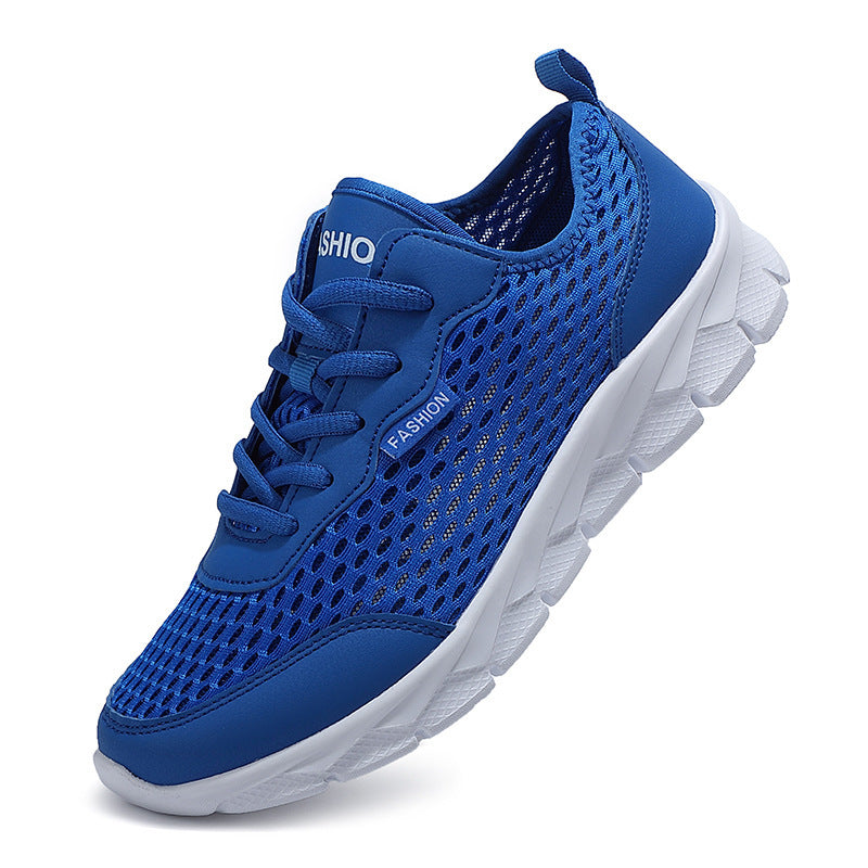 Men's lightweight mesh sneakers with elastic slip collar and cushioning foam sole Mune Fashion