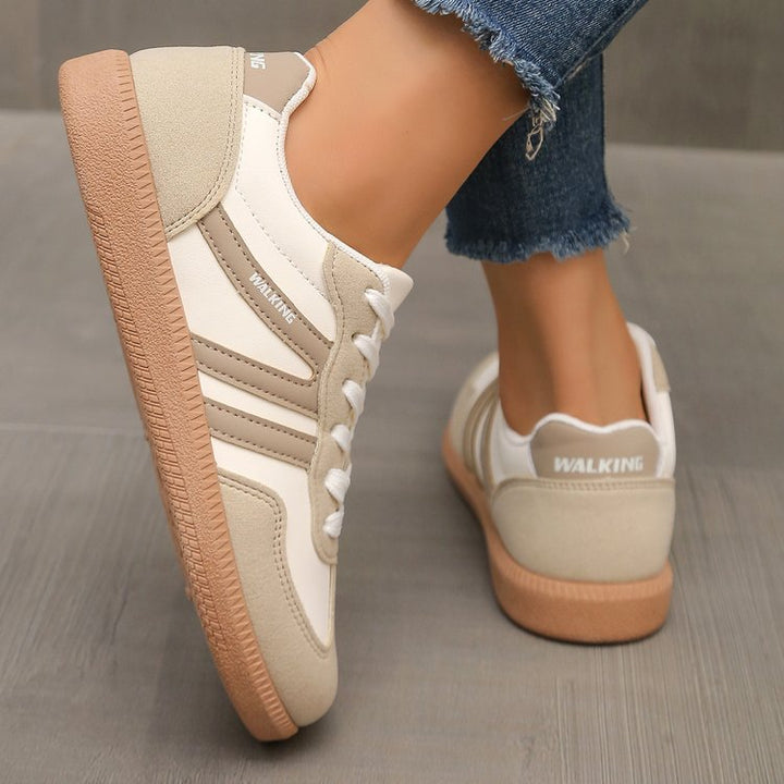 Damen Mary-Jane-Sneaker mit Klettverschluss und gepolstertem Komfortfußbett Mune Fashion