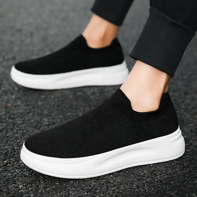 Unisex nan breathable knit casual shoe with sock-like shaft and non-slip sole Mune Fashion