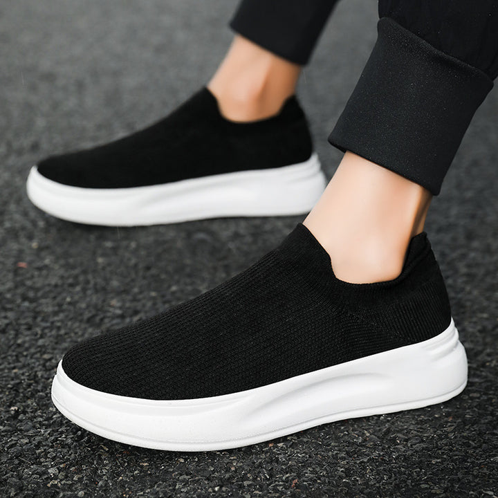Unisex nan breathable knit casual shoe with sock-like shaft and non-slip sole Mune Fashion