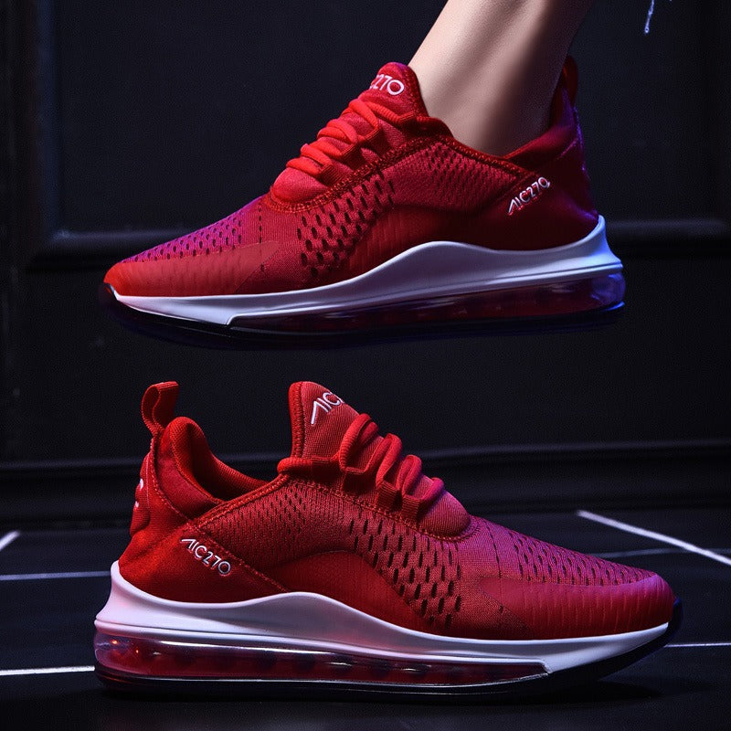 Men's Modern Air-Cushion City-Run Sneaker with Ventilated Mesh and TPU Support Structure Mune Fashion