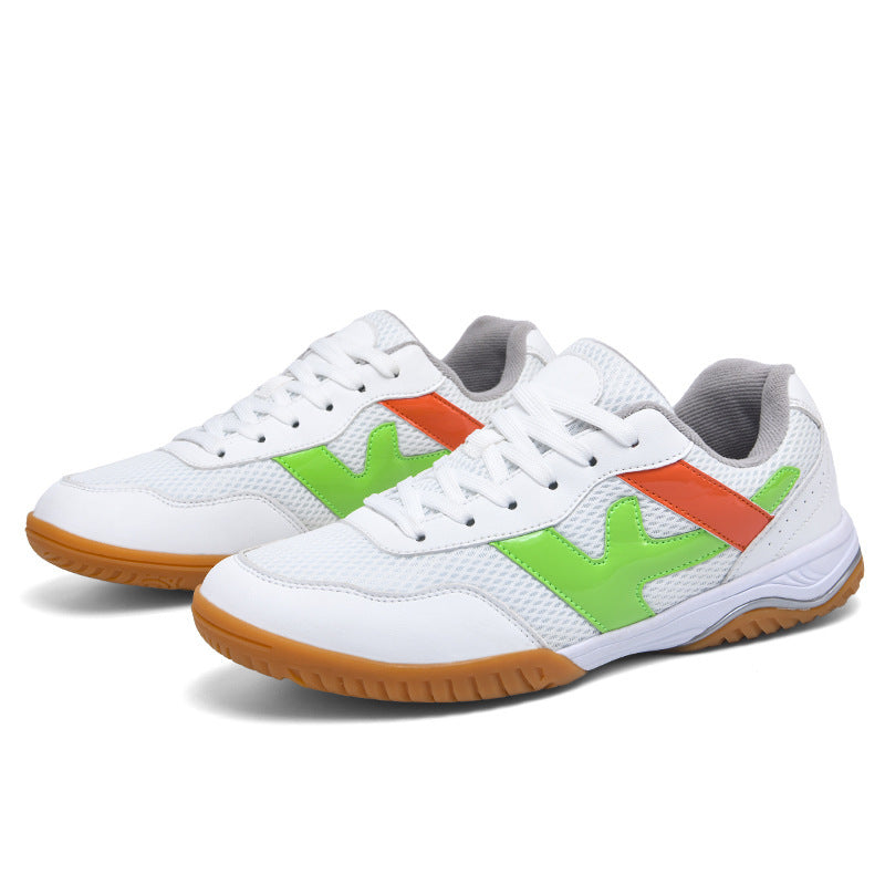 Unisex non-breathable indoor sneakers with slip-resistant rubber outsole and shock-absorbing EVA midsole Mune Fashion
