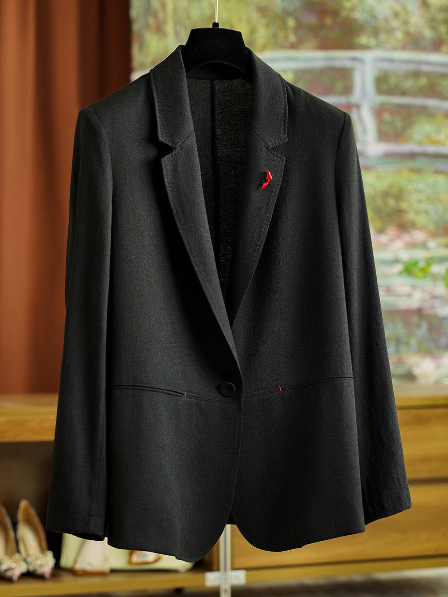 Women Elegant Linen Blazer Mune Fashion