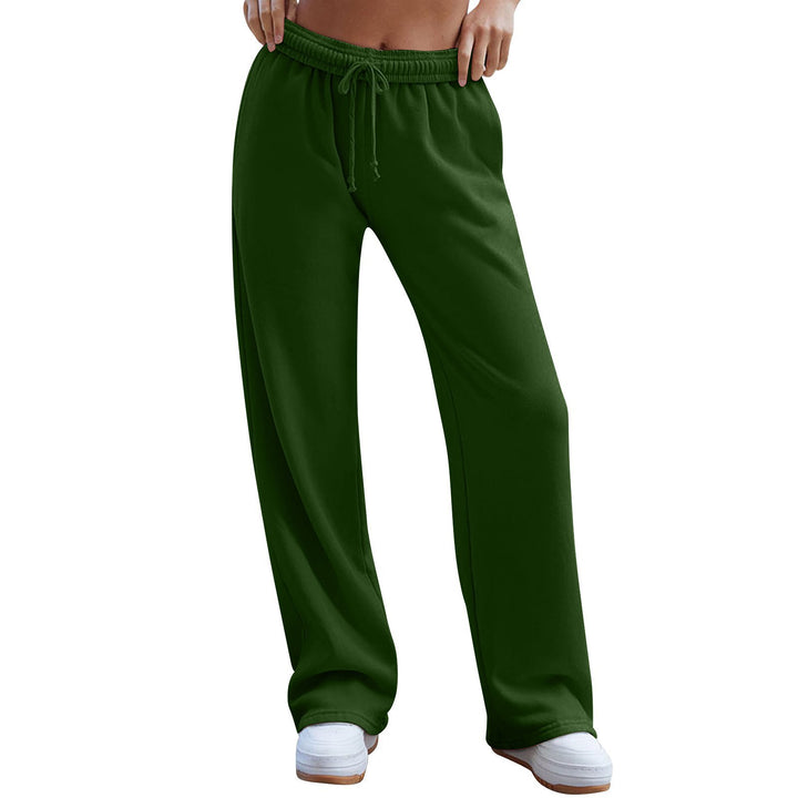 Women's wide comfort lounge pants with high waist, elastic waistband, and drawstring Mune Fashion