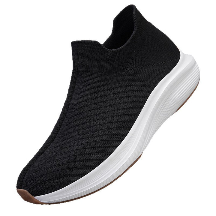 Women's Breathable Slip-On Knit Sneakers with Sock-Like shaft Mune Fashion