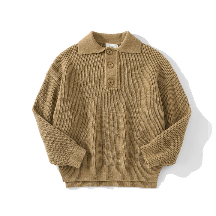 Women's Comfortable Knit Sweater with Button Details Mune Fashion