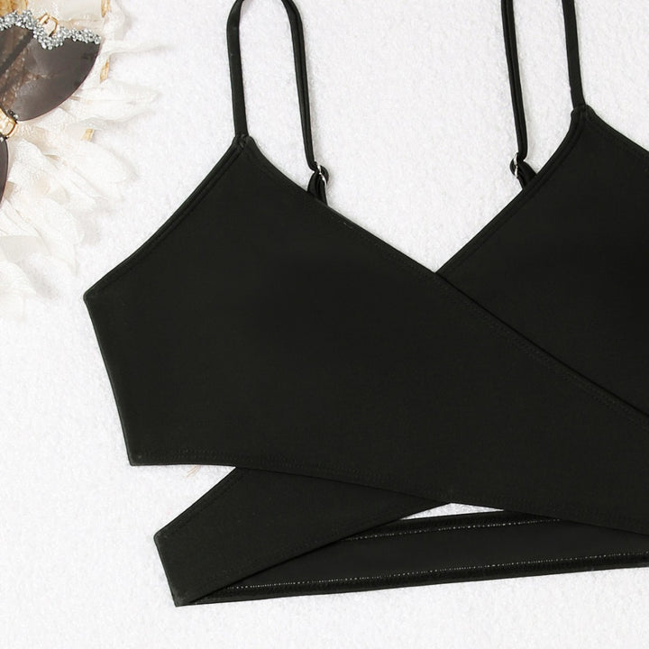 Ladies triangle bikini with elegant wrap skirt Mune Fashion