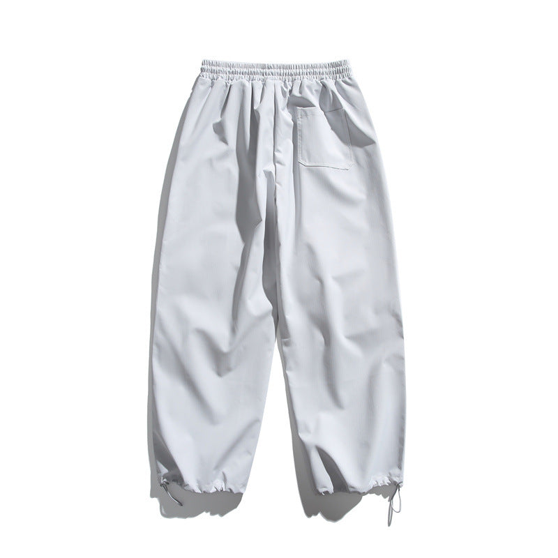 Unisex Technical Cargo Jogger Pants with Elastic Waistband, Zipper Pocket and Drawstring Mune Fashion