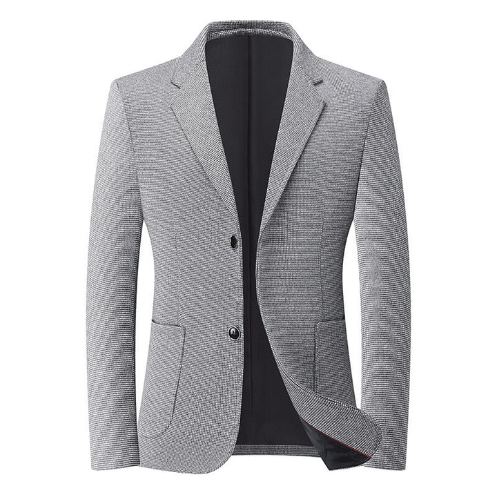 Men's Slim-Fit Blazer in fine textured tweed with patch pockets Mune Fashion