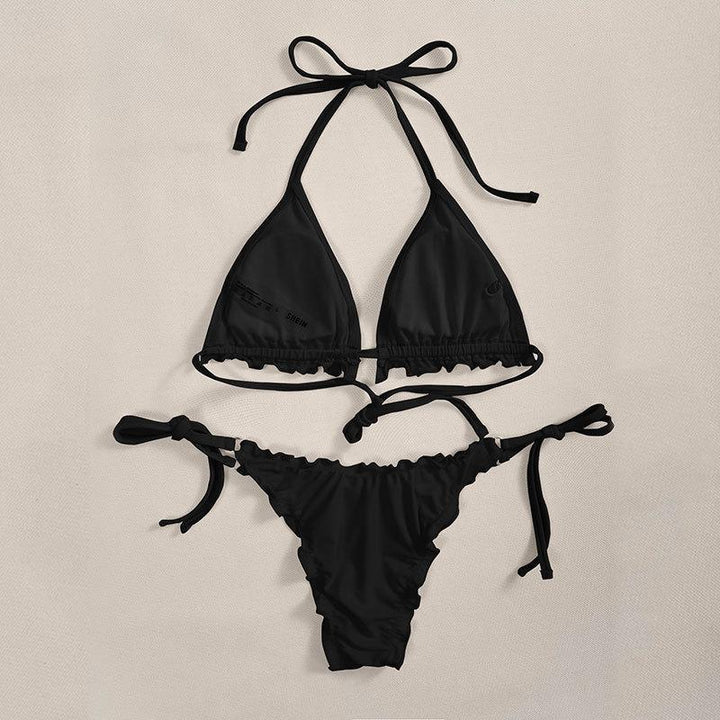 Women's triangle bikini with ruffles and adjustable straps Mune Fashion
