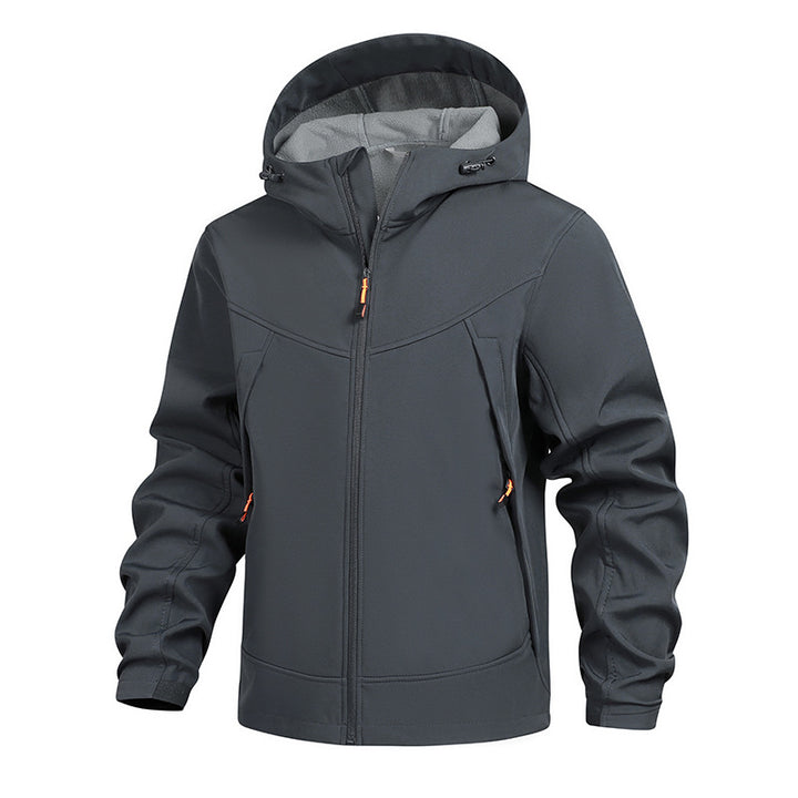 Men's Functional Transition Jacket with Adjustable Hood Collar Mune Fashion