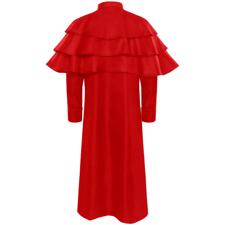 Ladies nan elegant maxicape coat with tiered shoulder capes and stand-up collar Mune Fashion