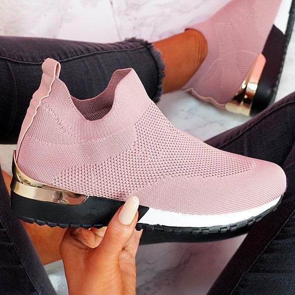 Women's sock sneaker with knitted upper and wedge sole Mune Fashion