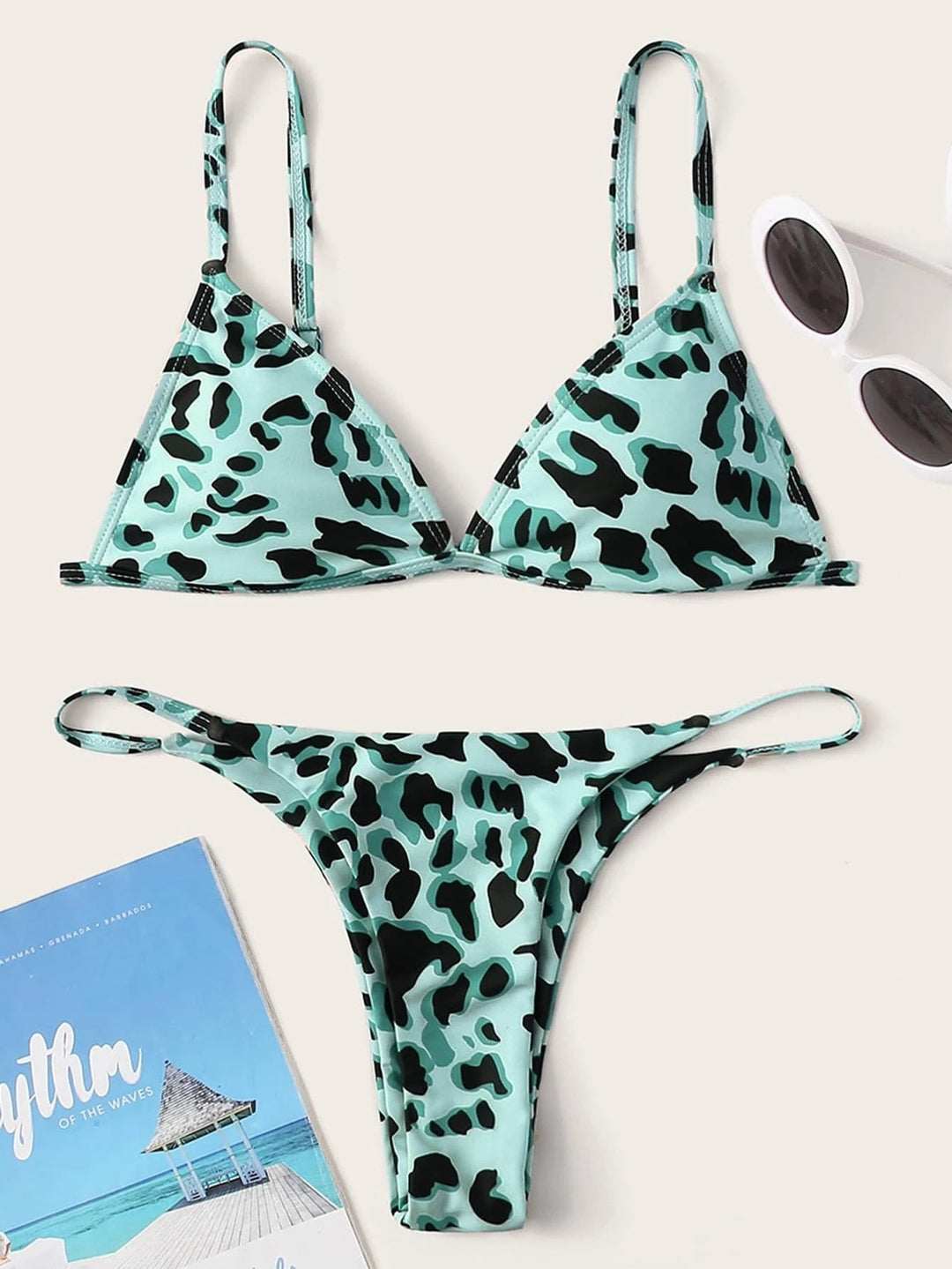 Women's triangle bikini with exciting leopard design Mune Fashion