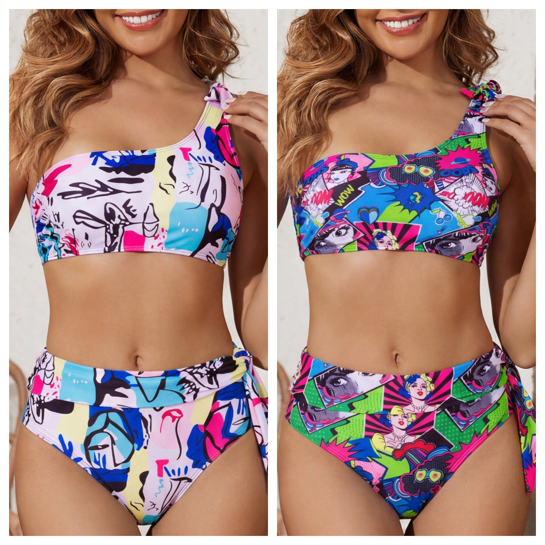 Ladies asymmetric bikini set with emphasized design Mune Fashion