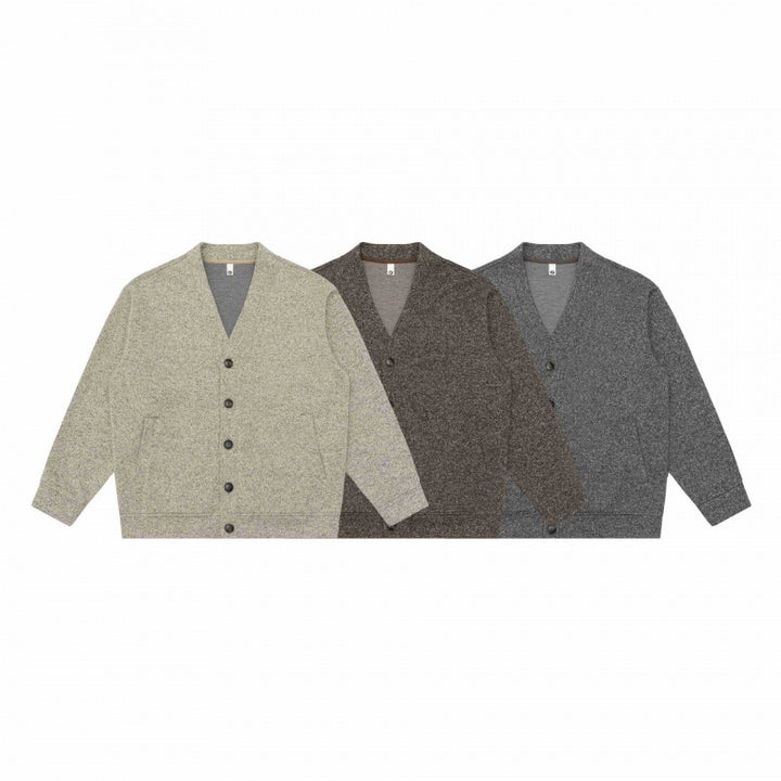 Unisex Oversize Knit Cardigan with V-neck, full button placket and patch side pockets Mune Fashion