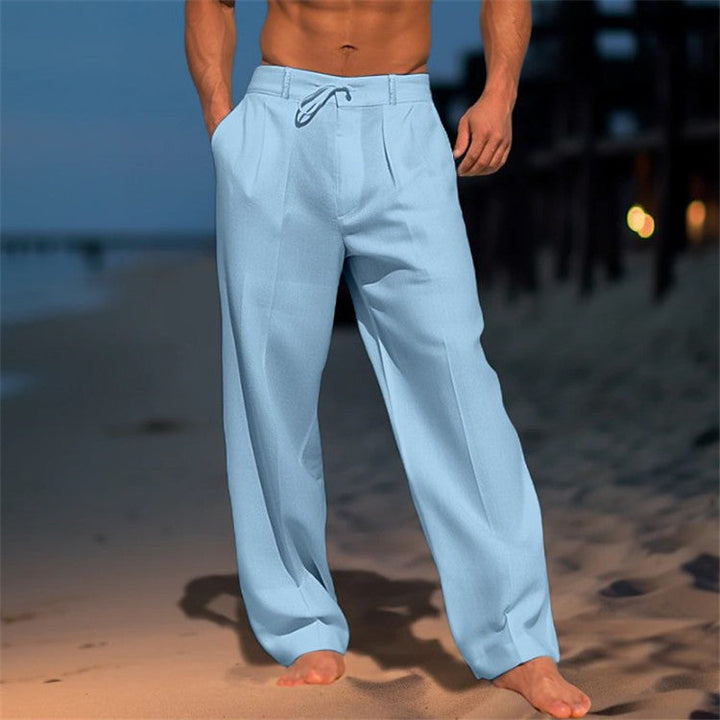 Men's elegant casual pants with a relaxed fit and adjustable waistband Mune Fashion