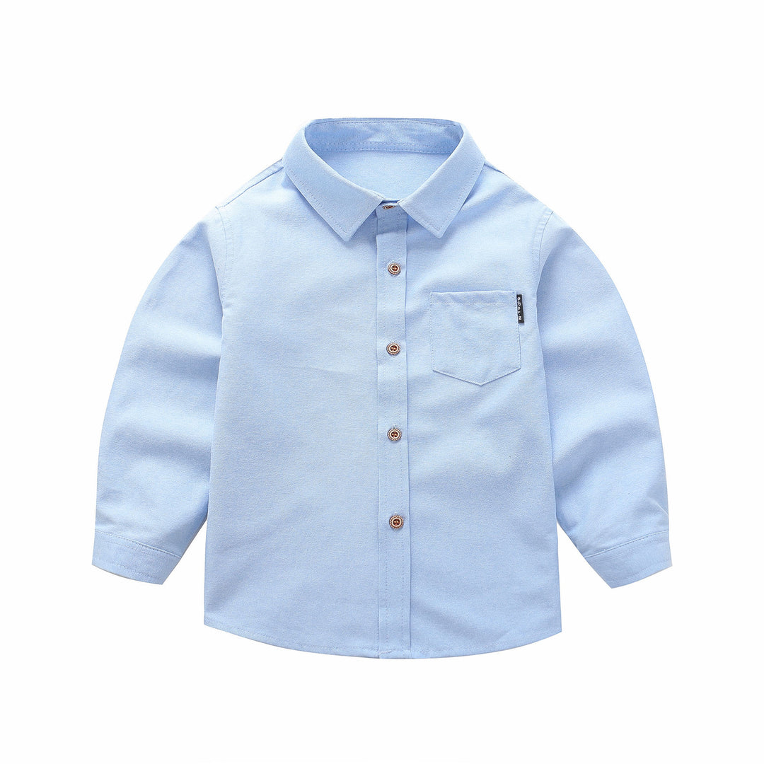 Unisex long-sleeve blouse with stylish chest appliqué Mune Fashion